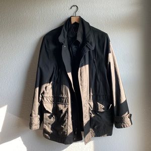 Tasso Elba Black Overcoat Medium - Perfect Condition